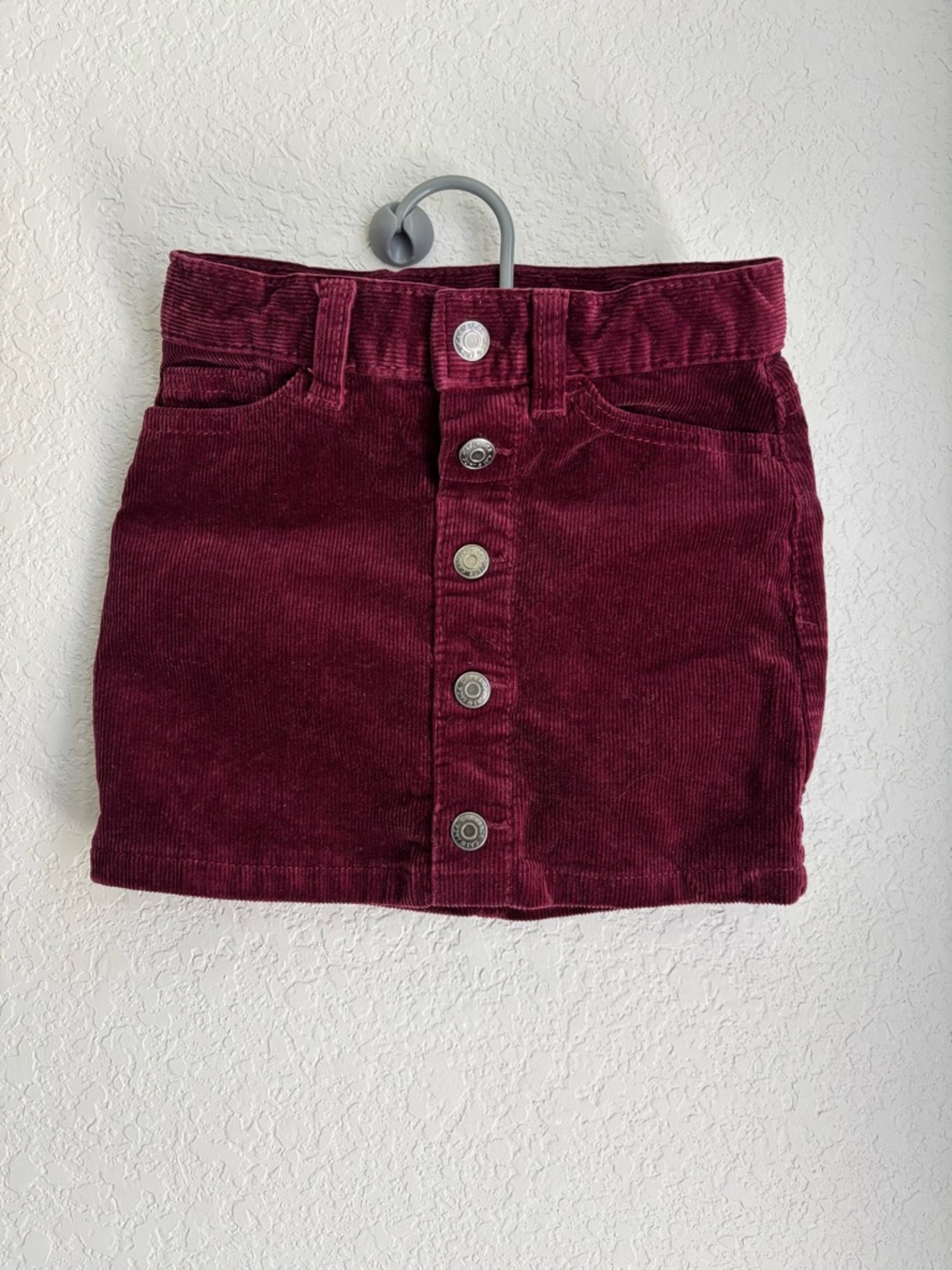Cat & Jack Girls' Corduroy Skirt in Deep Berry